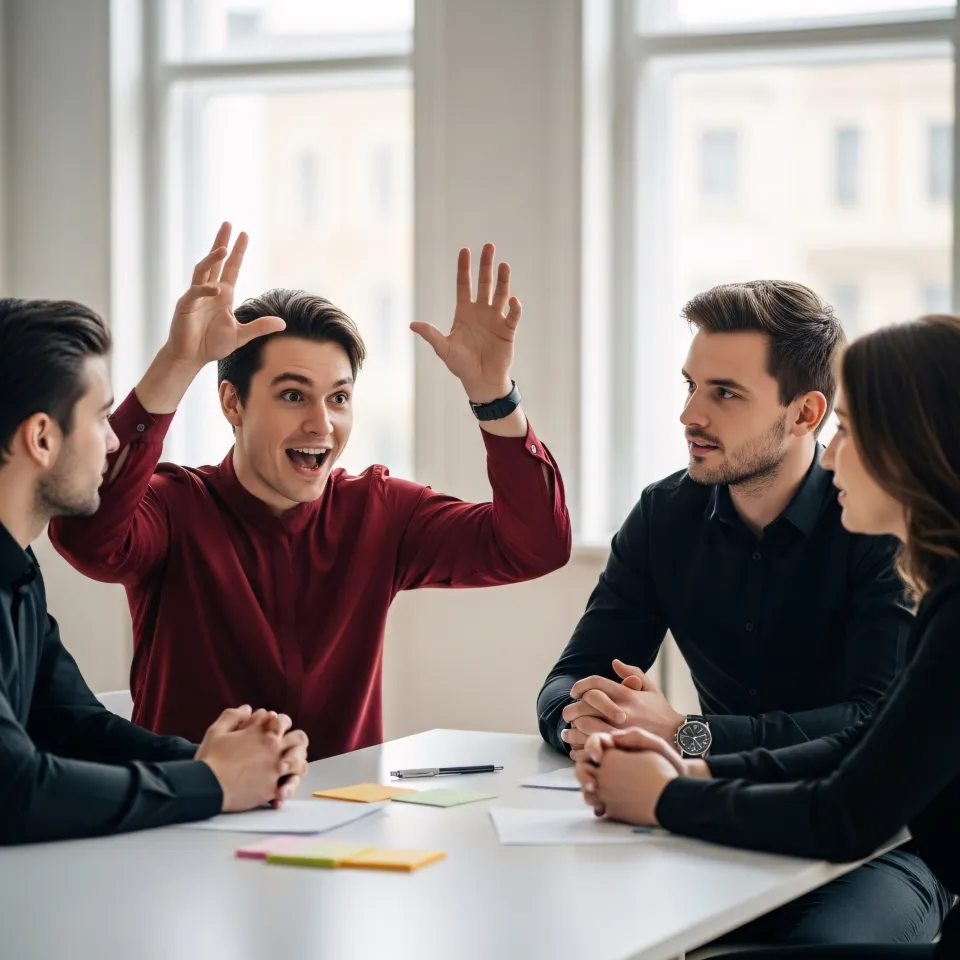 Team using charts for segmentation process